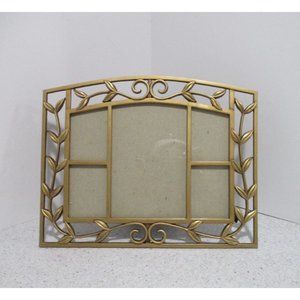 *Art Nouveau ELSA Frame Brushed Brass Scrolling Vine Design Table Top Frame